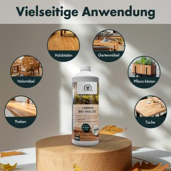 Preview: Laubner Bio-Holzöl 1 Liter farblos, lebensmittelecht, geruchslos